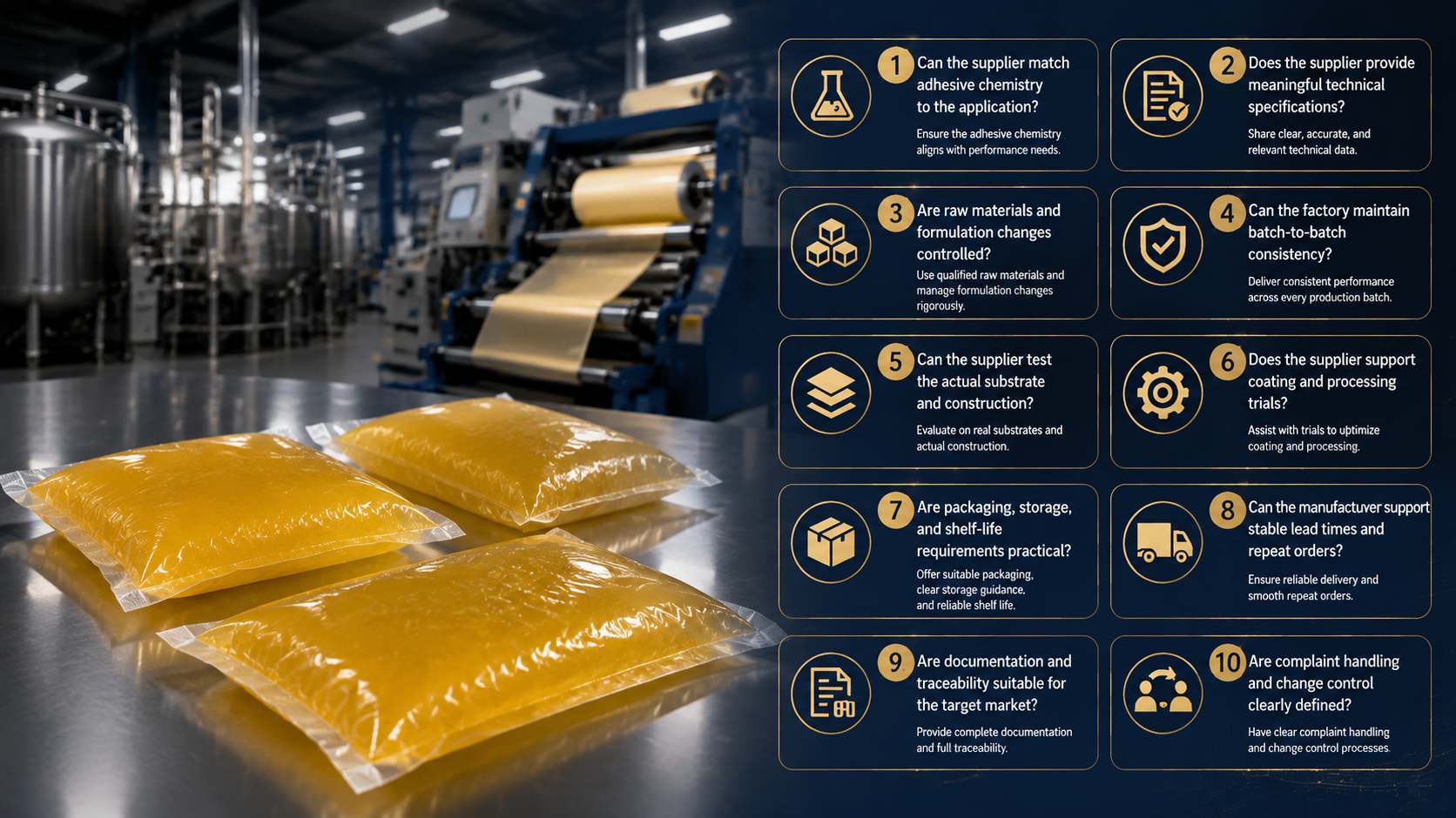 10 Things to Look for When Choosing a Hot Melt PSA Manufacturer in China 10 Things to Look for When Choosing a Hot Melt PSA Manufacturer in China